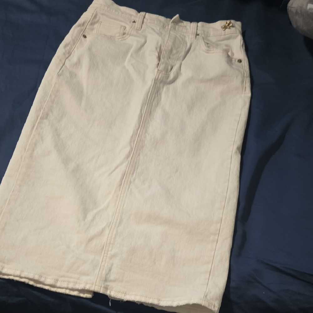 Long White Skirt